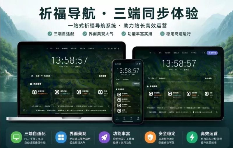 祈福导航系统V1.8-大圣源码网
