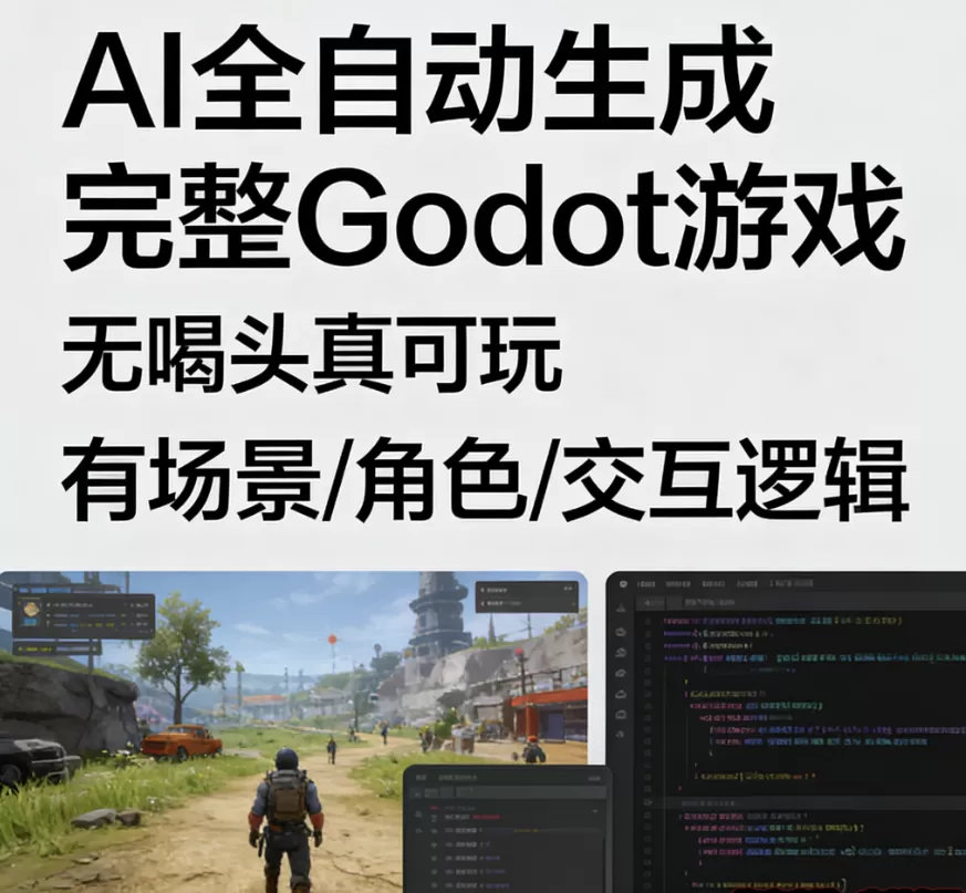 多AI写作全自动生成完整Godot游戏开发制作零基础教程-大圣源码网
